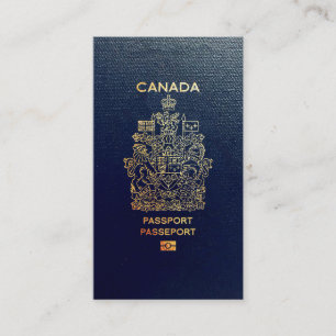 [100] Canadian Passport Cover Business Card