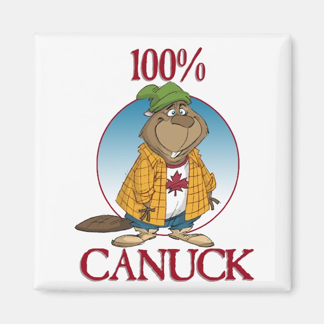 100% Canuck Magnet (Front)