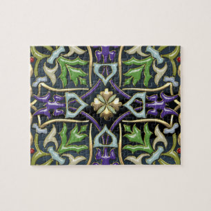 [100] Celtic Cross [Gold with Black Enamel] Jigsaw Puzzle