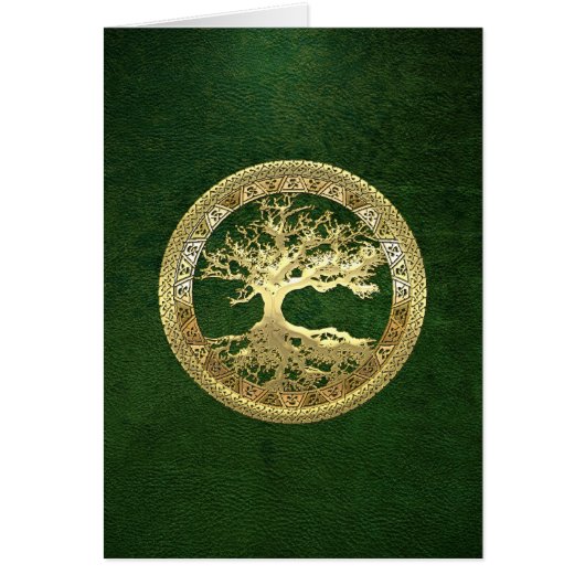 [100] Celtic Tree of Life [Gold] Cards (Front)