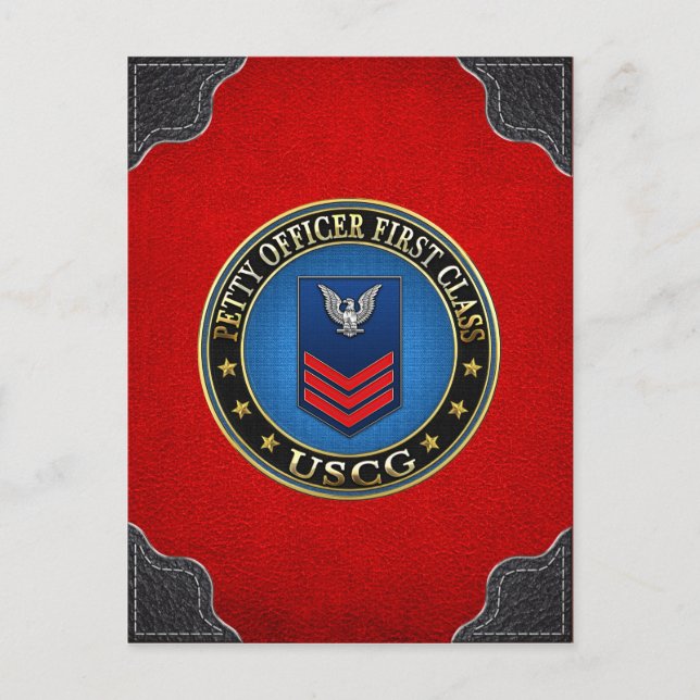 [100] CG: Petty Officer First Class (PO1) Postcard (Front)