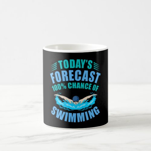 100 Chance Of Swimming Swim Swimmer Coach Men Coffee Mug