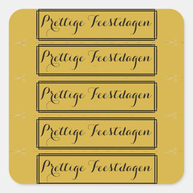 100 Christmas text stickers gold Merry holidays (Front)