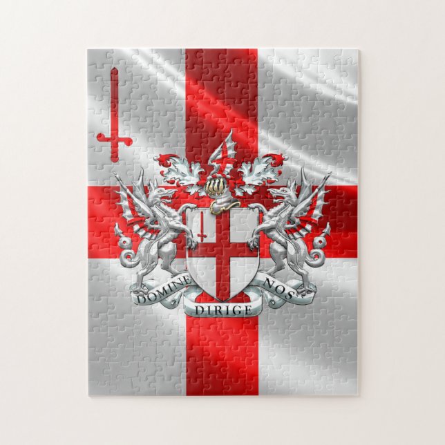 [100] City of London - Coat of Arms Jigsaw Puzzle (Vertical)