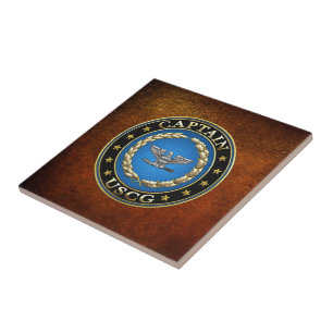[100] Coast Guard: Captain (CAPT) Ceramic Tile