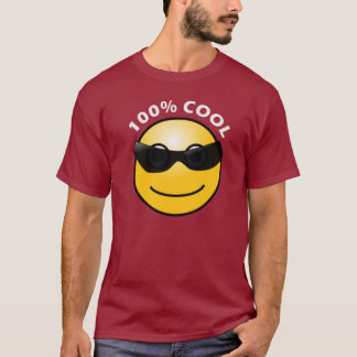 100% cool maroon T-Shirt