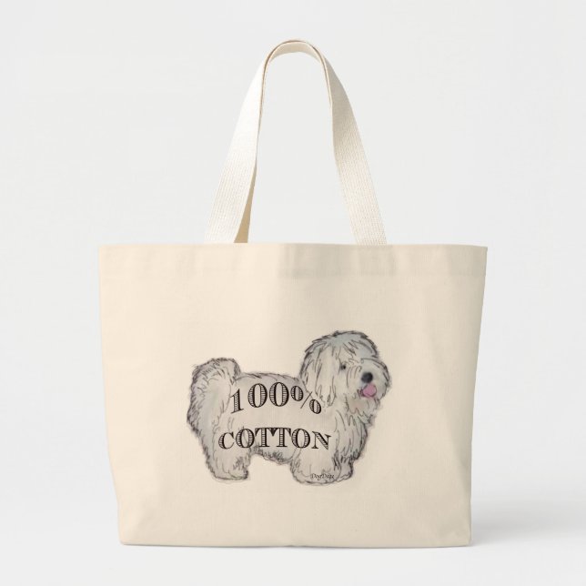 100% Cotton Large Tote Bag (Front)