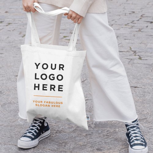 100 cotton Personalized logo and text tote bag
