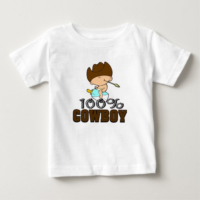 100% Cowboy Baby T-Shirt (Front)