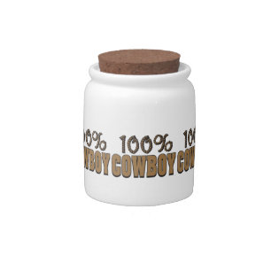 100% Cowboy Candy Jar