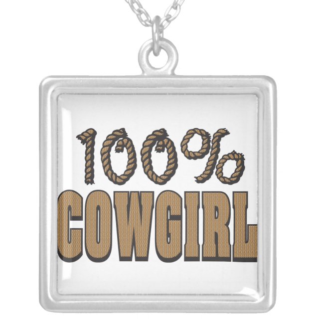 100% Cowgirl Necklace (Front)