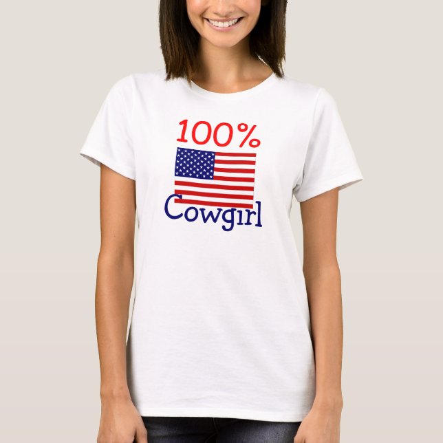 100% Cowgirl T-Shirt (Front)