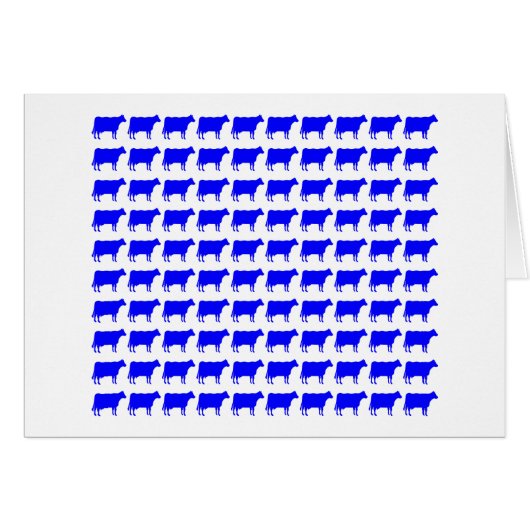100 Cows - Blue (Front Horizontal)