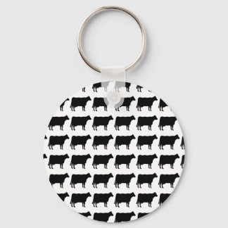 100 Cows Keychain
