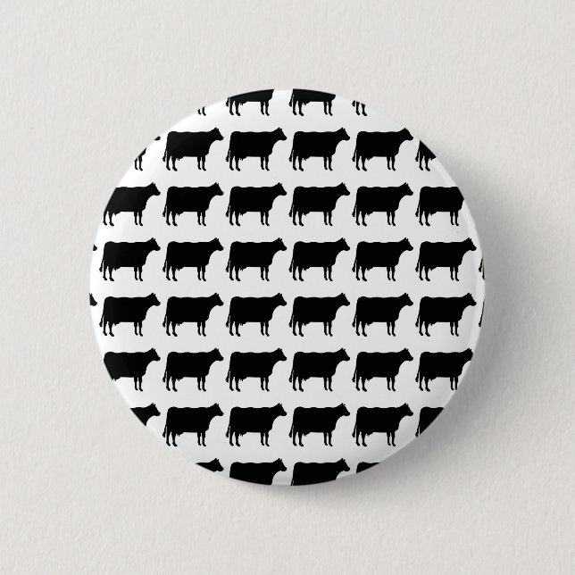 100 Cows Pinback Button (Front)