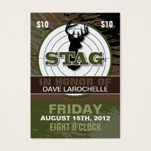 100 Customizable Bachelor / Stag Tickets