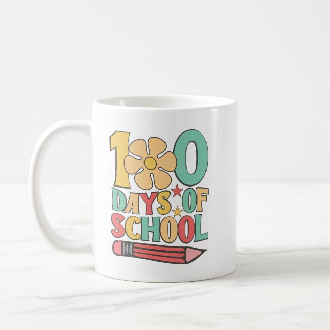 100 day of school school coffee mug (Left)