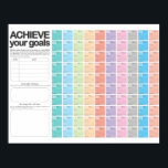 100 Day Planning Calendar D-Day Poster<br><div class="desc">You have 100 days to make a difference, this poster can help you keep track of your goals and progress! Great for fitness goals, studying, project tracking!</div>