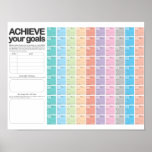 100 Day Planning Calendar D-Day Poster<br><div class="desc">You have 100 days to make a difference,  this poster can help you keep track of your goals and progress! Great for fitness goals,  studying,  project tracking!</div>