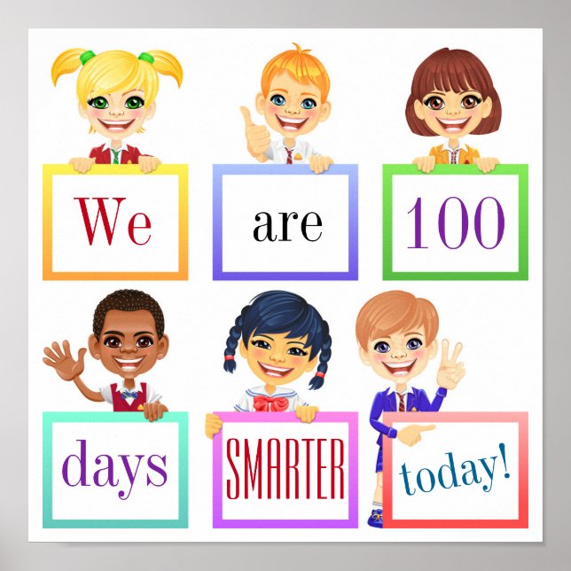 100 Day School Poster (Front)