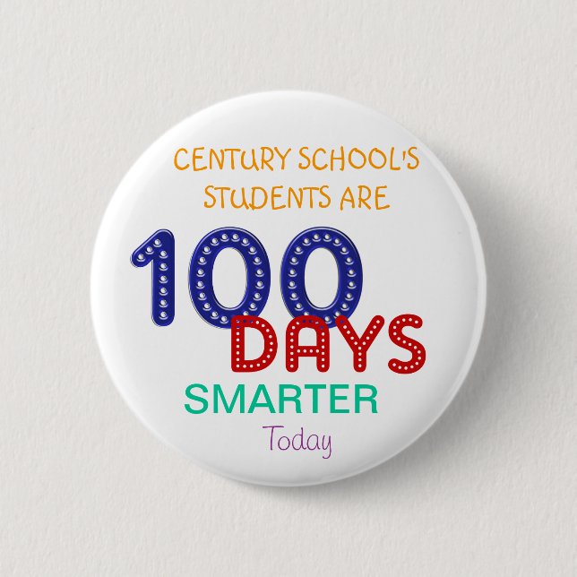 100 Day Smarter Buttons Templates (Front)