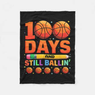 100 Days And Still Bylling Sketll Fleece Blanket