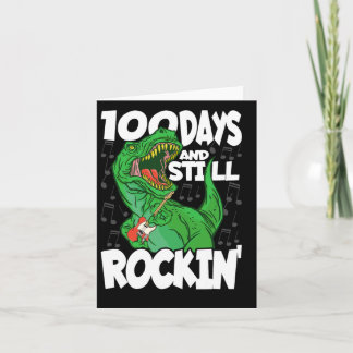 100 Days And Still Rockin - 100 Days Of School Din Card