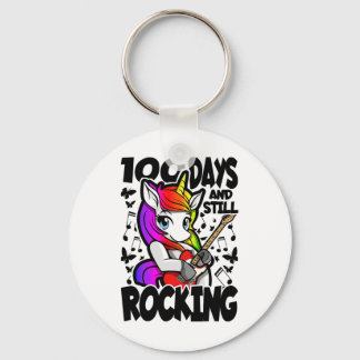 100 Days And Still Rocking - 100 Days Of School Un Keychain