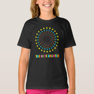 100 Days Brighter 100th Day Of School  T-Shirt
