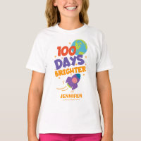 100 Days Brighter Cute Rocket 100 Days of School