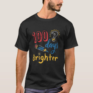 100 Days Brighter Cute School Student Teacher Clas T-Shirt