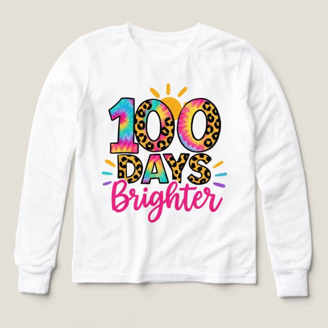 100 Days Brighter School Tri-Blend Shirts (Design Front)