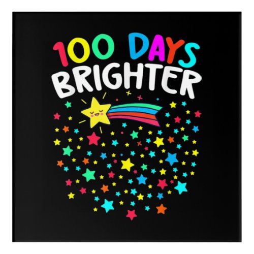 100 Days Brighter Stars Acrylic Print