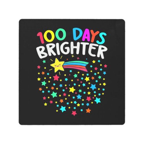 100 Days Brighter Stars Metal Print