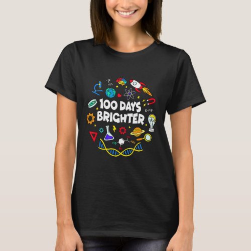 100 Days Brighter Student Happy 100th Day Of Schoo T_Shirt