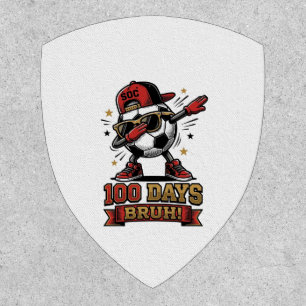 100 Days Bruh Soccer Dabbing Shirt Design_1 Patch