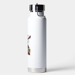 100 Days Bruh Soccer Dabbing Shirt Design_1 Water Bottle