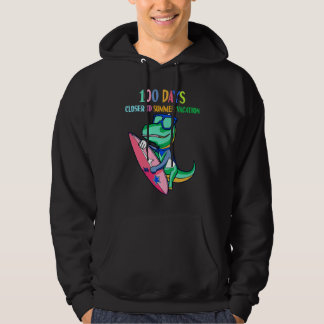 100 Days Closer To Summer Vacation 100 Days Of Sch Hoodie