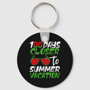 100 Days Closer To Summer Vacation Teacher 100 Day Keychain
