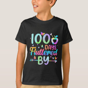 100 Days Fluttered By - 100th Day Of School T-Shirt