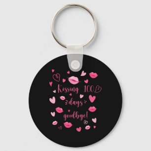 100 Days Good 100 Days Of School Teacher And Stude Keychain