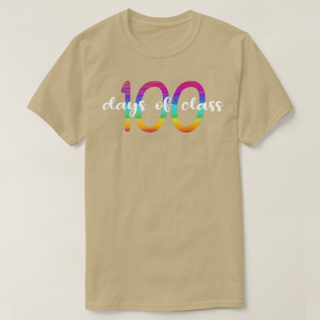 100 days in class 100 days of school 100 days smar T-Shirt (Design Front)