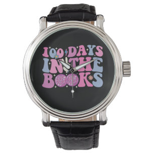 100 Days In The Books Disco Ball Groovy Retro Watch