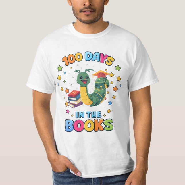 100 Days In The Books T-Shirt (Front)