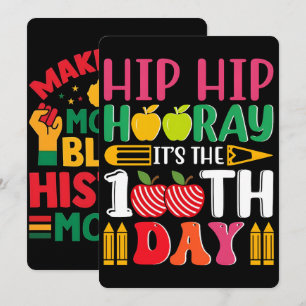 100 Days Learning Black History 2026 Poster Holiday Card