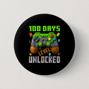 100 Days Level Unlocked Gaming 100 Days Of School  Button