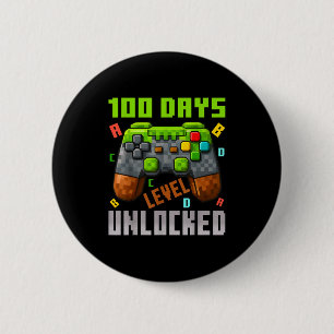 100 Days Level Unlocked Gaming 100 Days Of School  Button