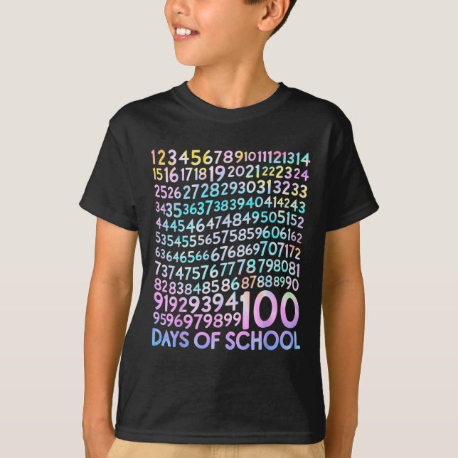 100 Days Math Numbers 100th Day Of School Teacher  T-Shirt (Front)