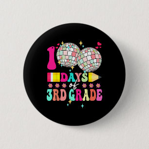 100 Days Of 3rd Grade Pencil 100th Day Of School R Button