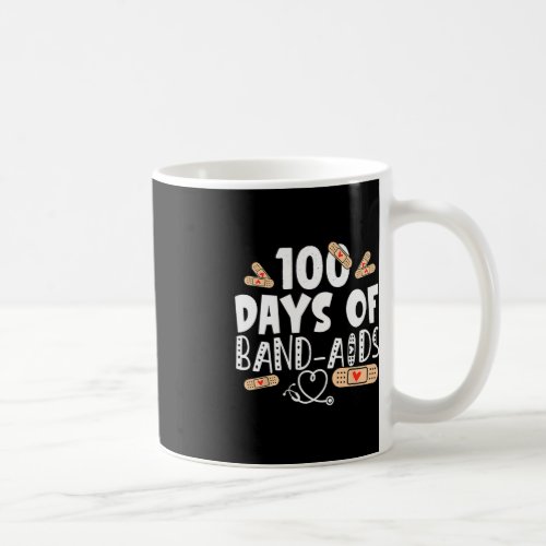 100 days of Band_aids _ School Nurse 100 days of s Coffee Mug